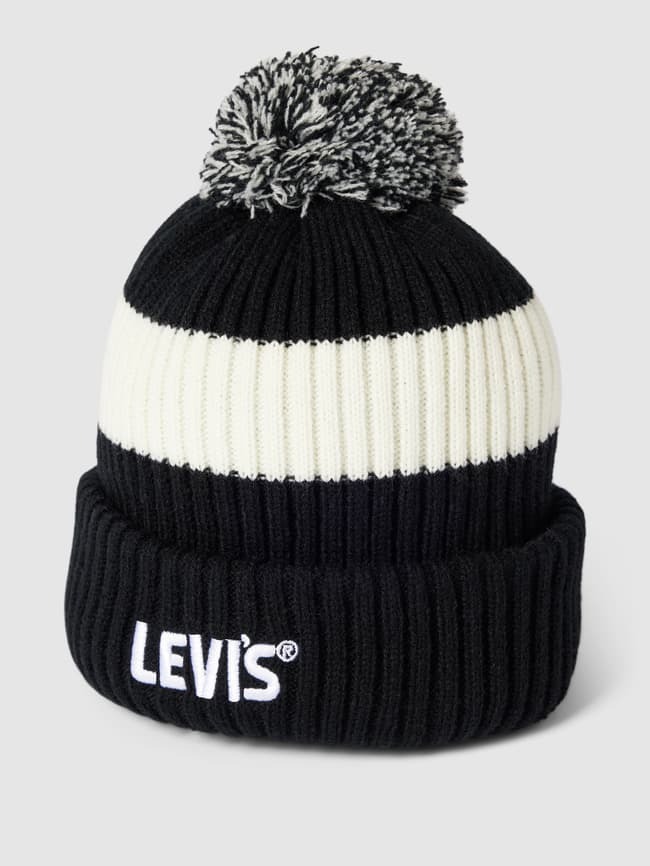 

Шапка с полосатым узором модель "GOLD TAB" Levi's, черный