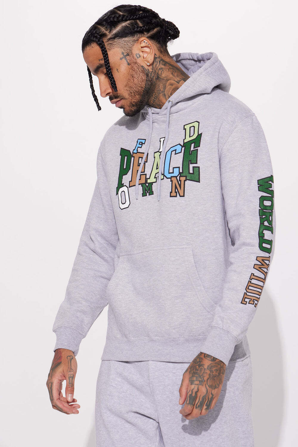 

Худи Fashion Nova TFAF1365, серый