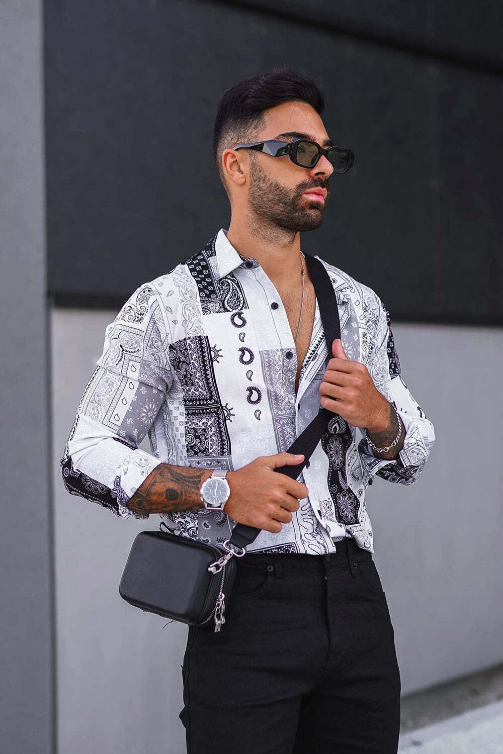

Рубашка Fashion Nova D2283X1500, серый