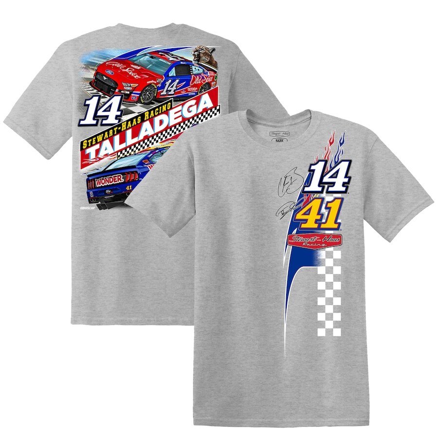 

Футболка с коротким рукавом Stewart-Haas Racing Team Collection Stewart Haas Racing, серый