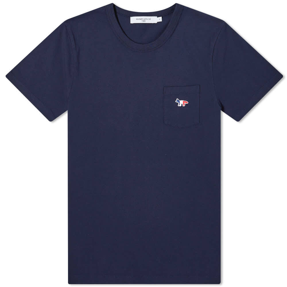 

Футболка Maison Kitsuné Tricolor Fox Patch Classic Pocket Tee