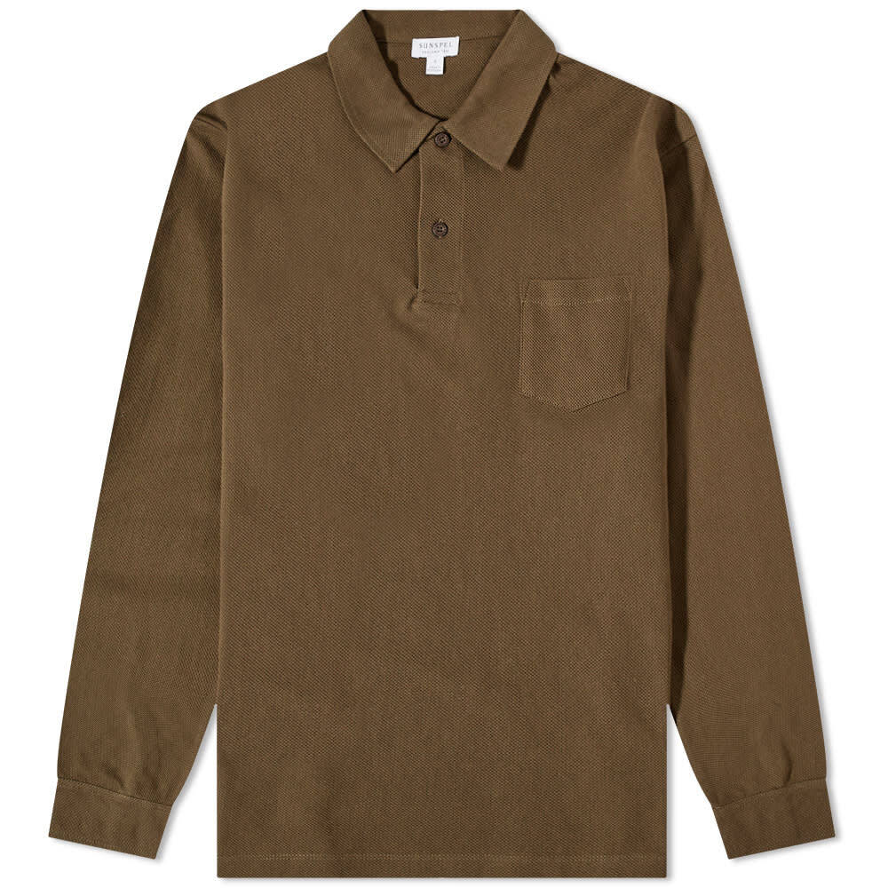 

Футболка Sunspel Long Sleeve Riviera Polo