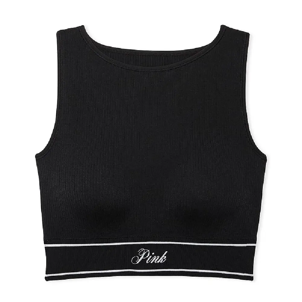 

Топ Victoria's Secret Pink Seamless High-neck, черный