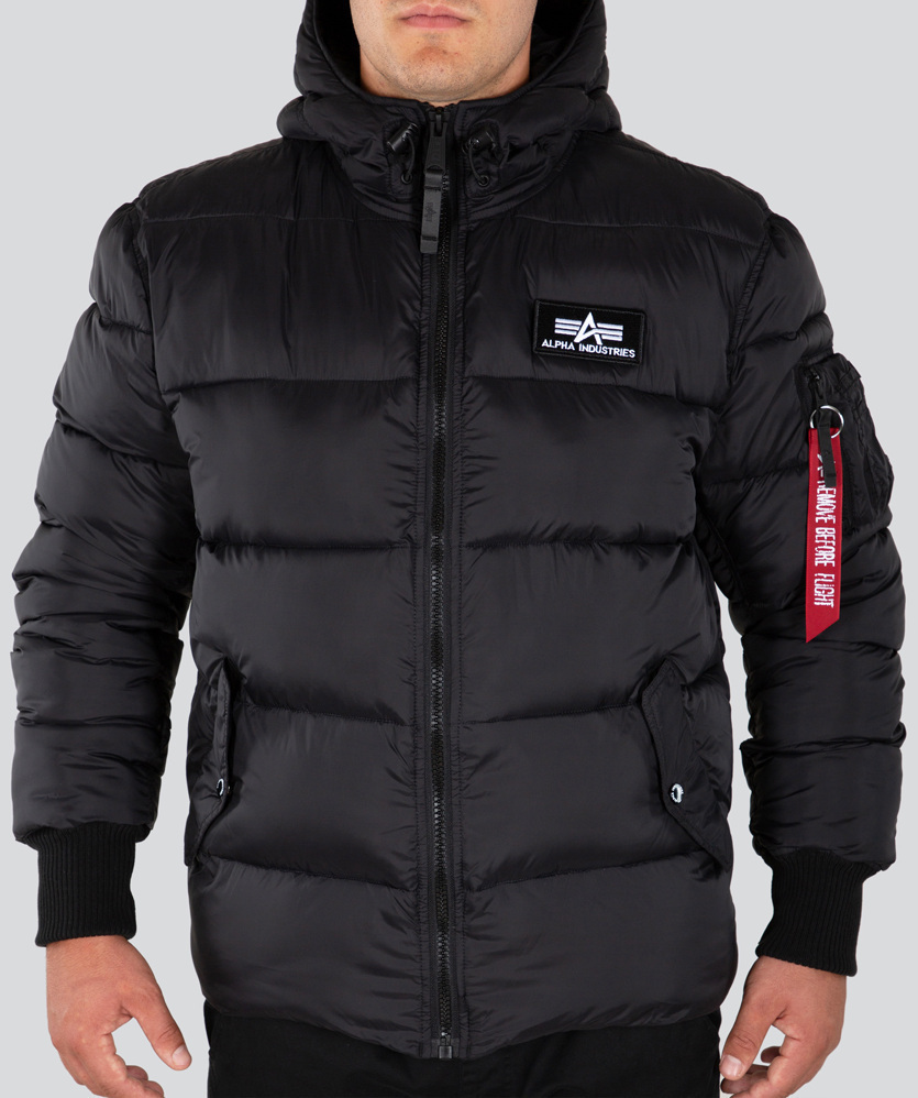 

Куртка Alpha Industries Hooded Puffer Alpha FD, черная