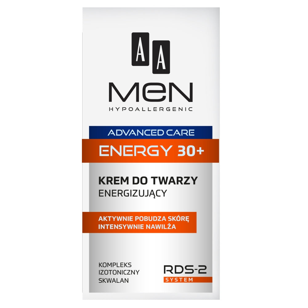 цена AA Крем для лица Men Advanced Care Energy 30+ бодрящий 50мл