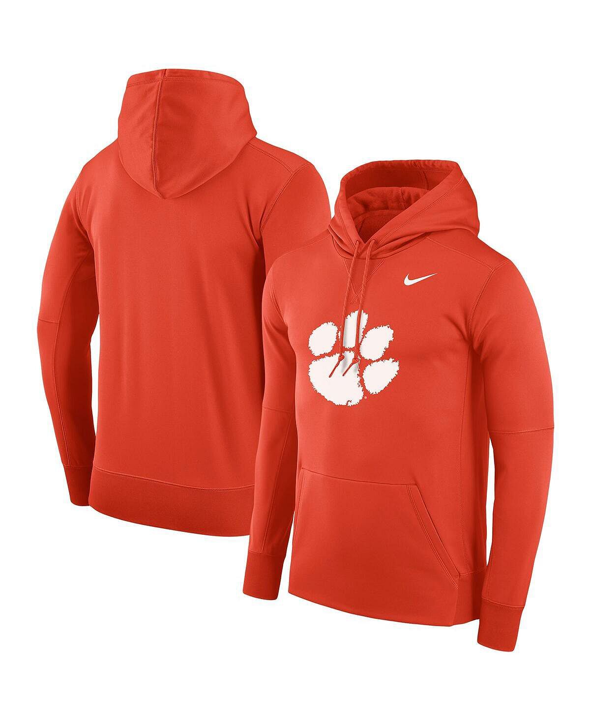 

Мужская оранжевая толстовка с капюшоном clemson tigers performance pullover Nike