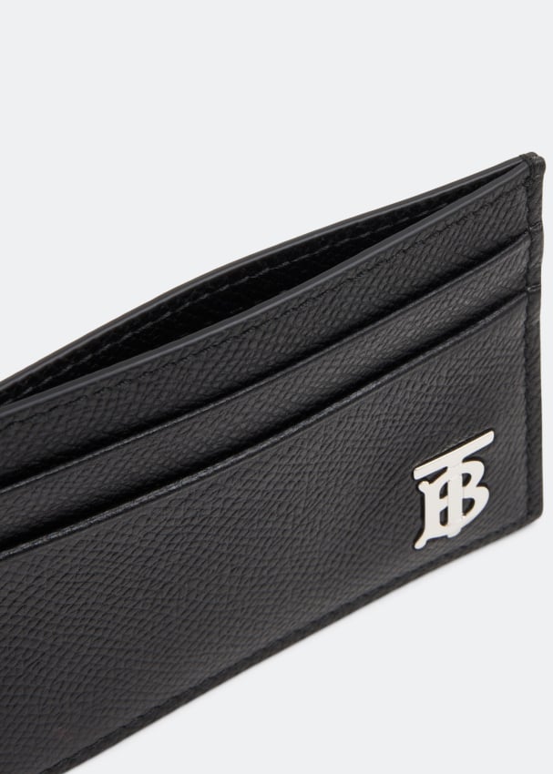 Burberry grainy leather outlet card case