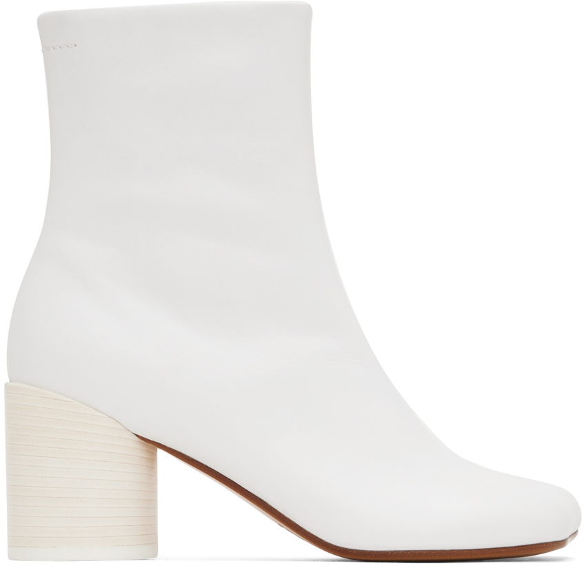 

Белые ботинки Anatomic 70 MM6 Maison Margiela