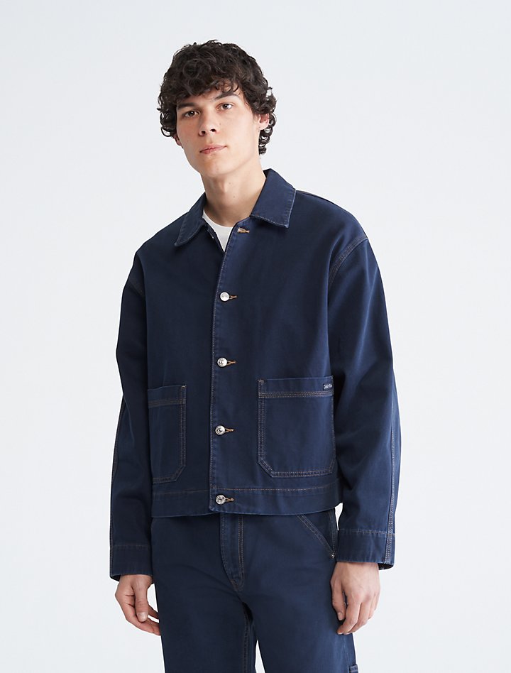 

Джинсовая куртка-рубашка Calvin Klein Khakis Workwear Shirt, темно-синий