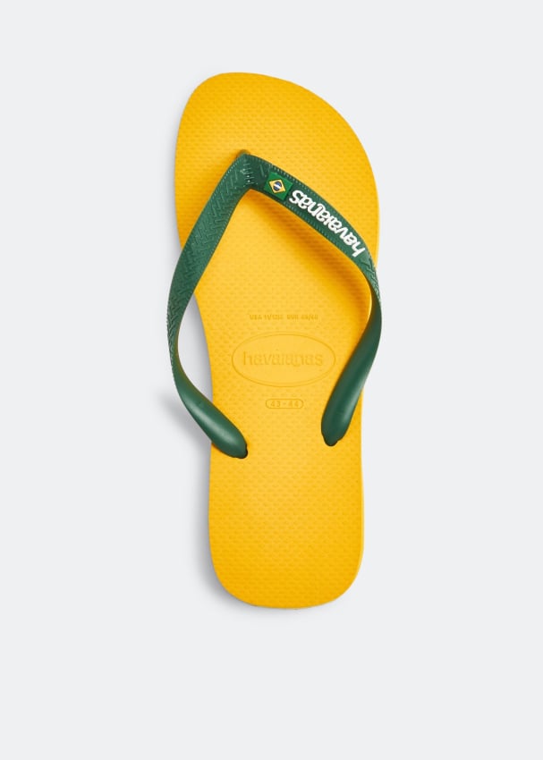 

Шлепанцы HAVAIANAS Brazil flip flops, желтый
