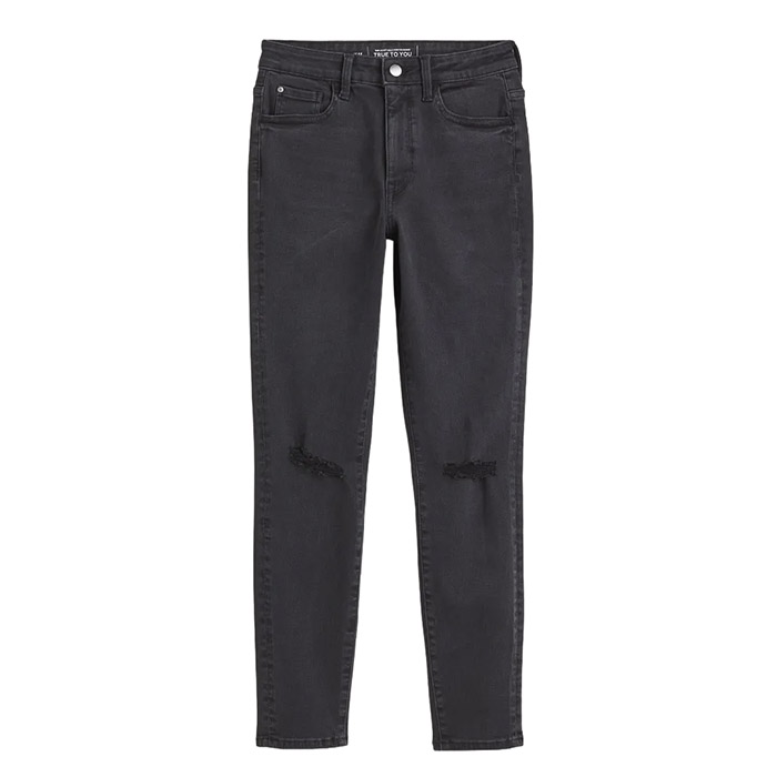 

Джинсы H&M True To You Skinny High, темно-серый