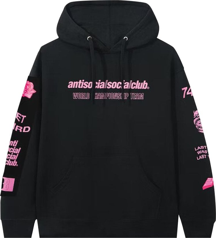 Толстовка Anti Social Social Club Mantras Hooded Sweatshirt 'Black', черный - фото