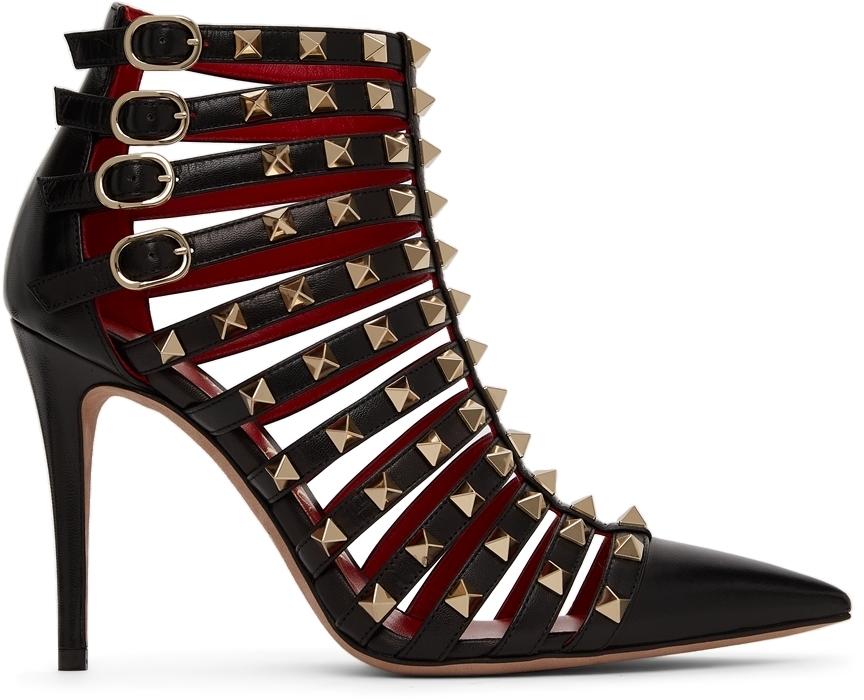 

Черные ботинки Rockstud Alcove Valentino Garavani