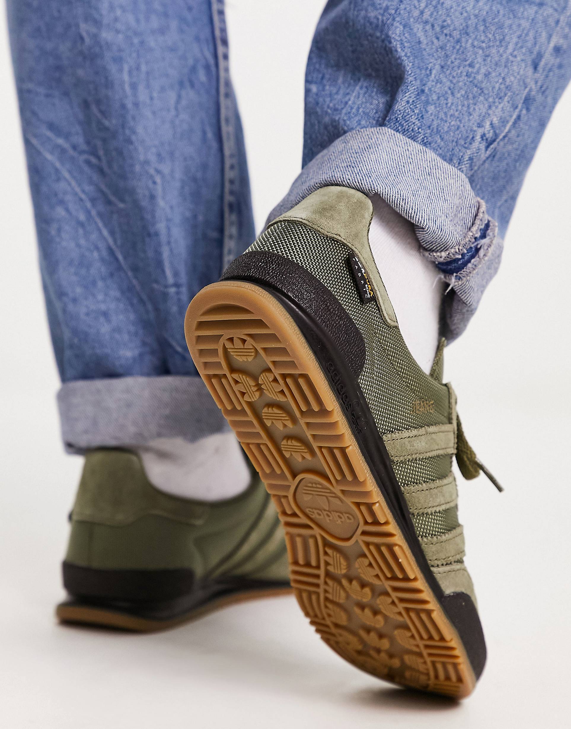 Adidas jeans hotsell trace green