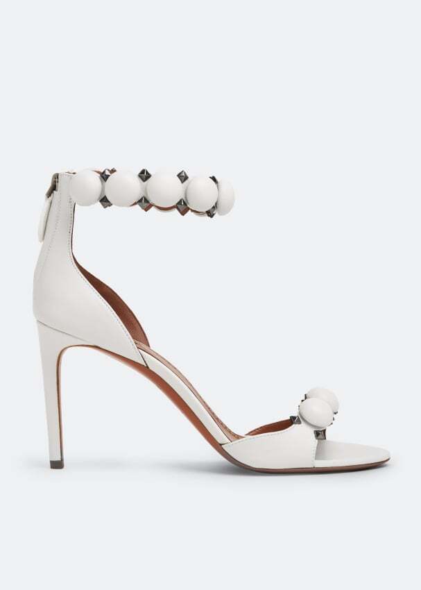 

Сандалии ALAÏA Bombe leather sandals, белый