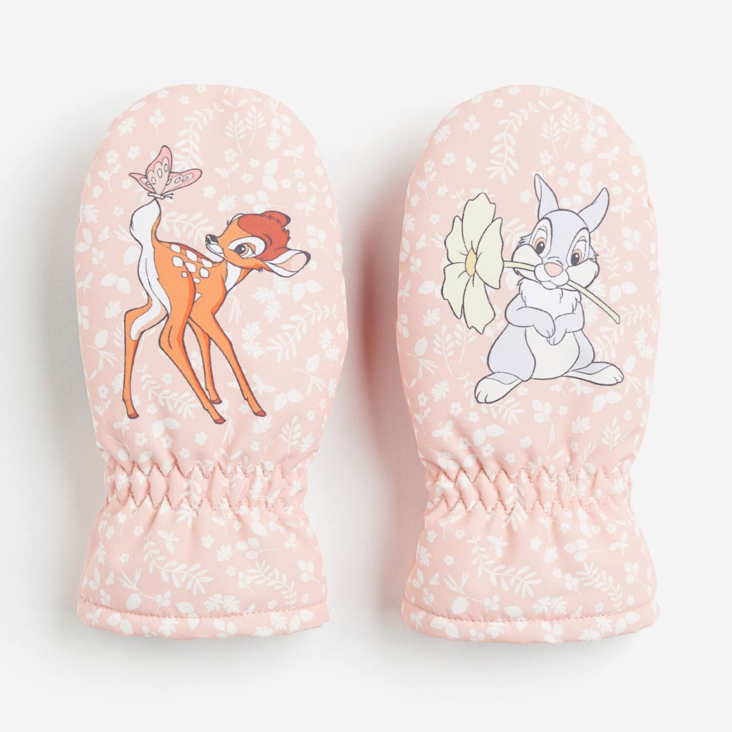 

Варежки H&M Disney Bambi Water-repellent Padded, светло-розовый