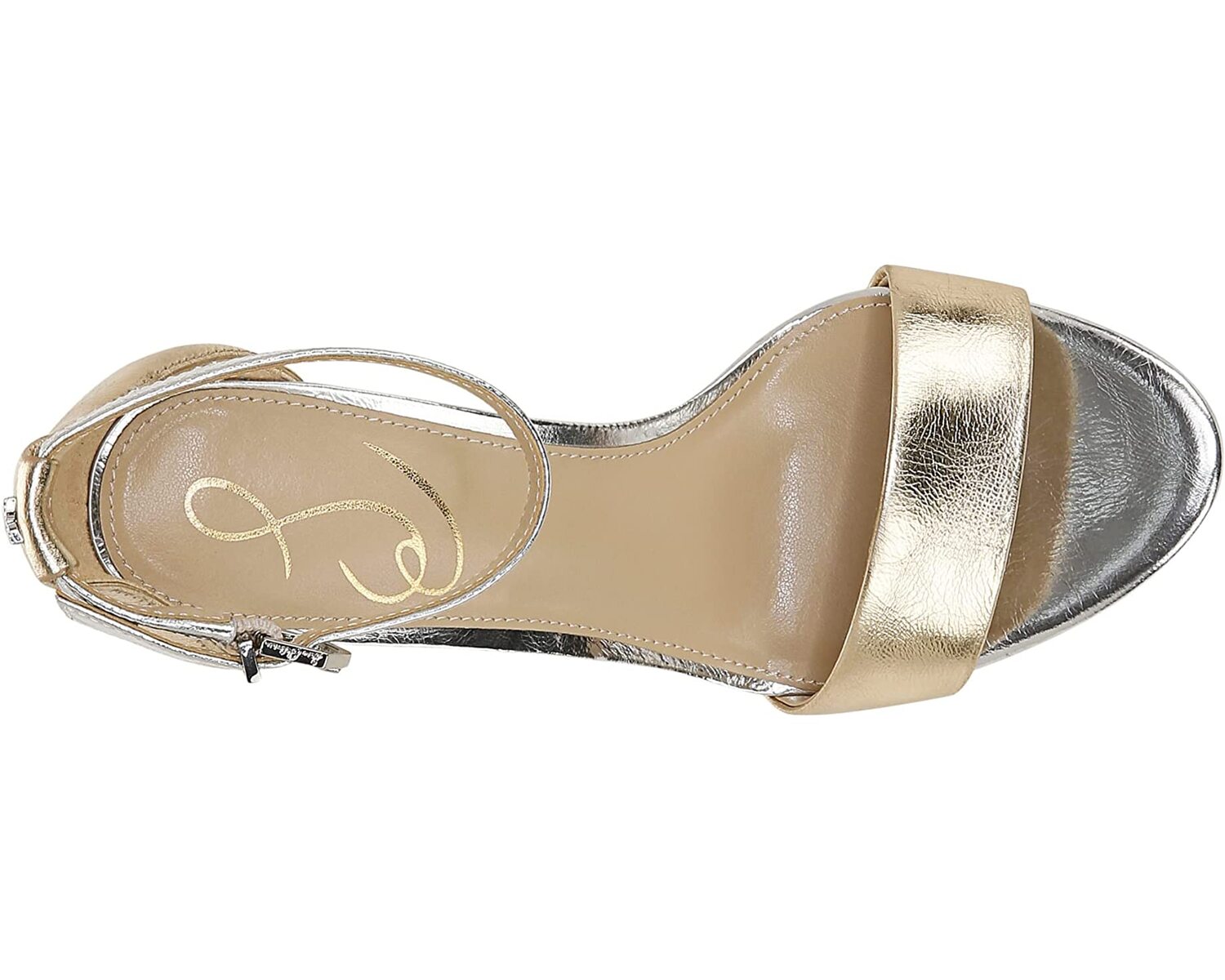 

Туфли на каблуках Yaro Ankle Strap Sandal Heel Sam Edelman, золотой лист