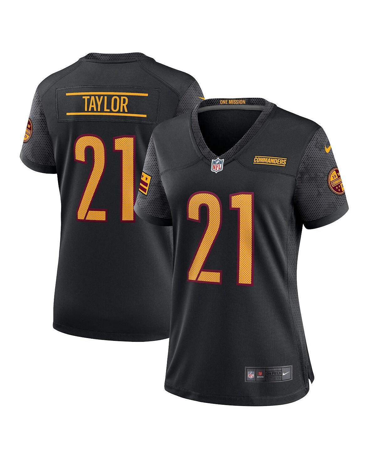 

Женская футболка sean taylor black washington commanders с альтернативным игроком на пенсии Nike, черный