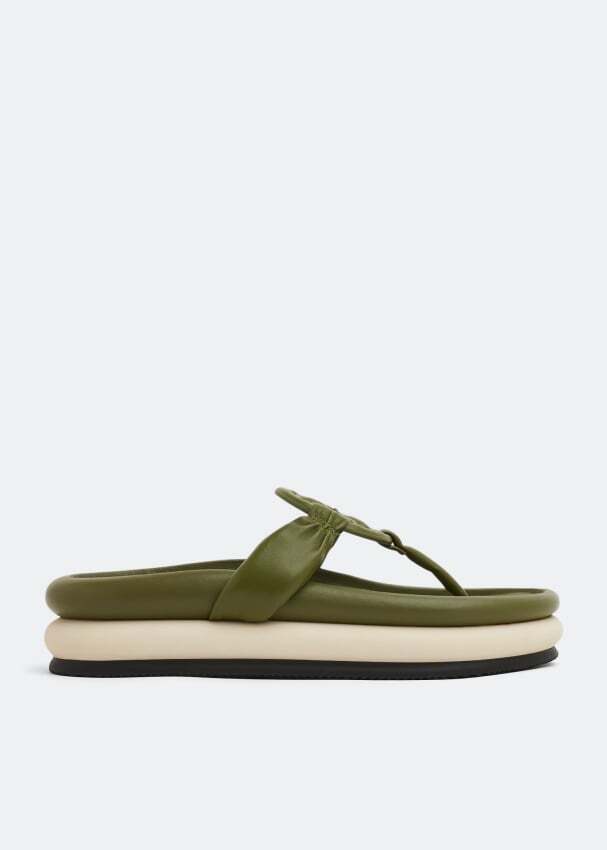 

Сандалии TORY BURCH Miller Cloud Puff sandals, зеленый