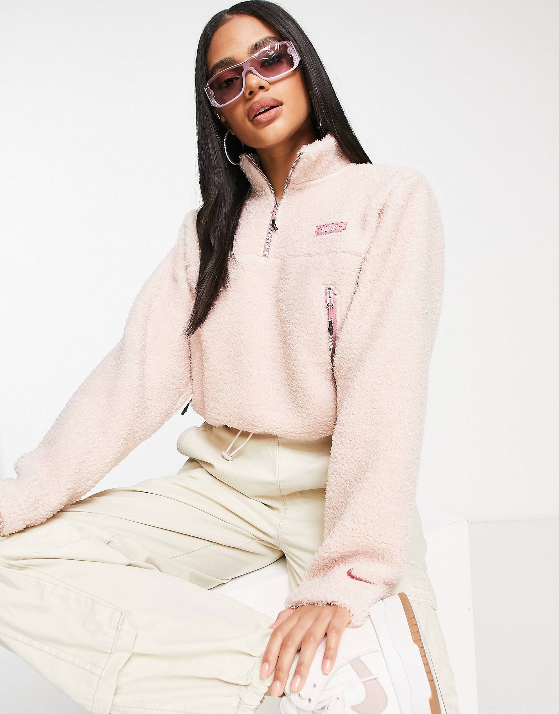 

Розовая флисовая куртка на молнии Nike Training Cozy Therma-FIT, Розовый