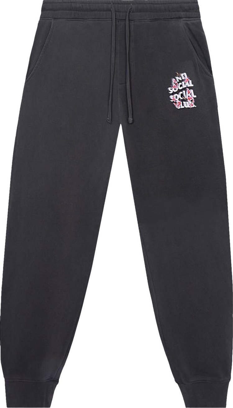 Брюки Anti Social Social Club 3.0 Washed Sweat Pants 'Black', черный - фото