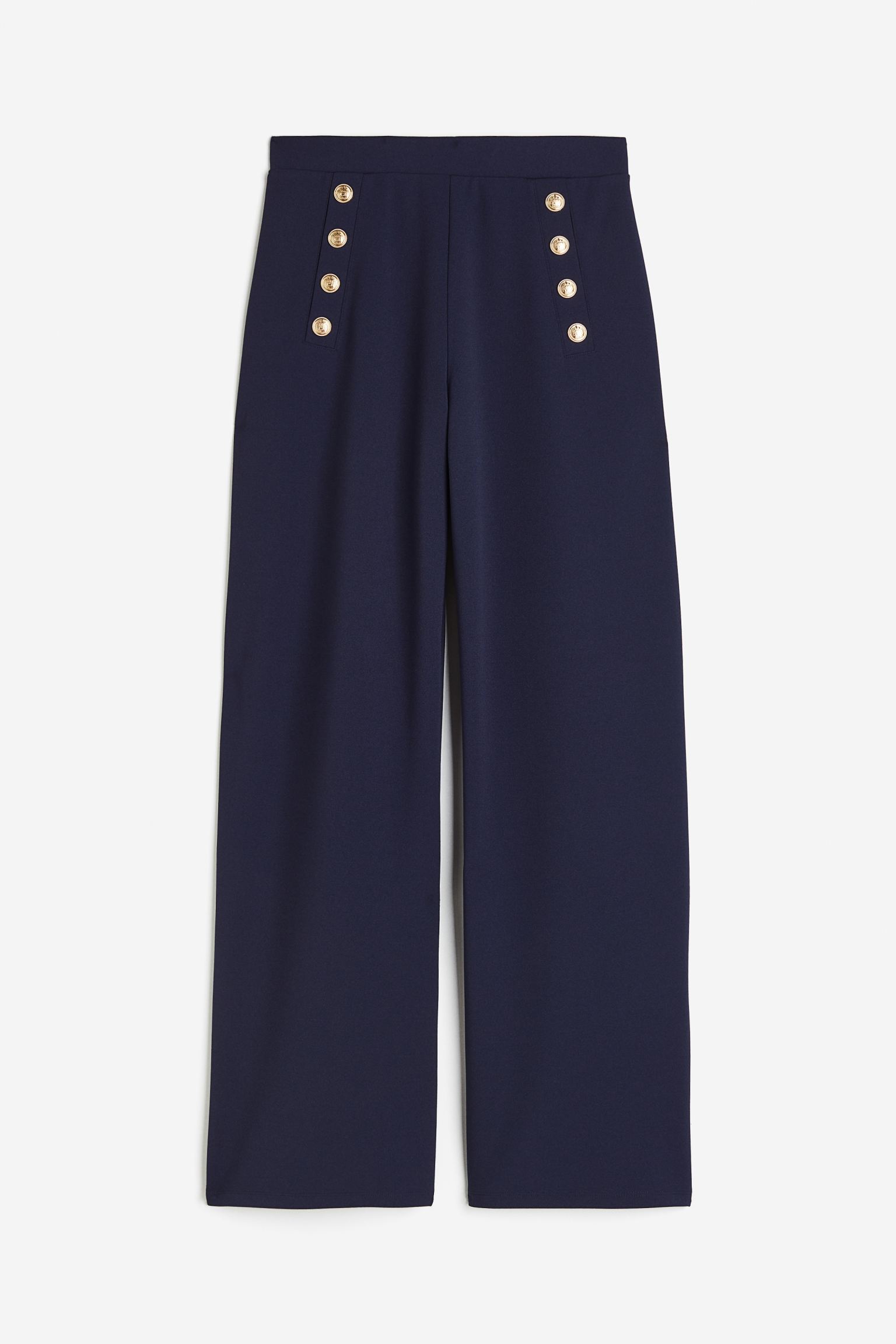 

Брюки H&M Button-front, темно-синий