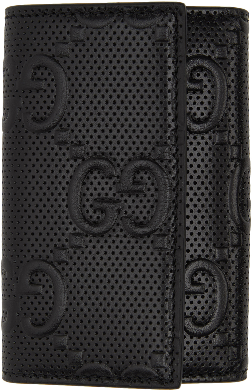 

Черный кошелек для ключей Gucci Signature