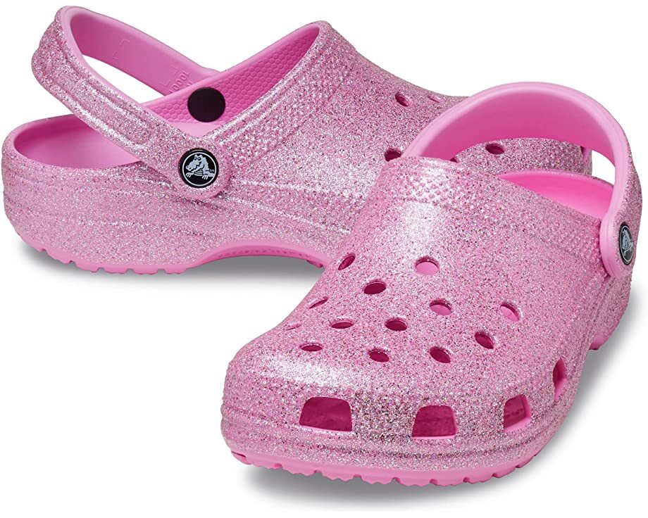 

Сабо Classic Clog - Glitter Crocs, розовый
