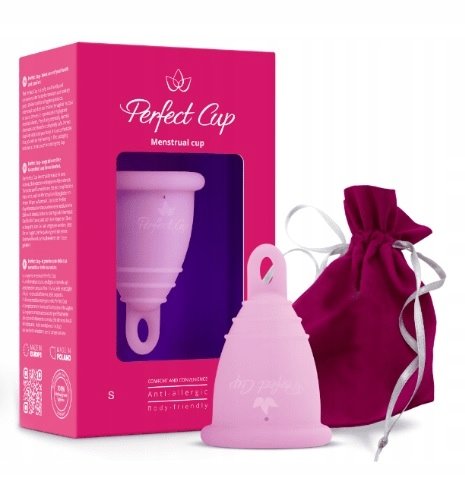 Розовая менструальная чаша (S) PERFECT CUP