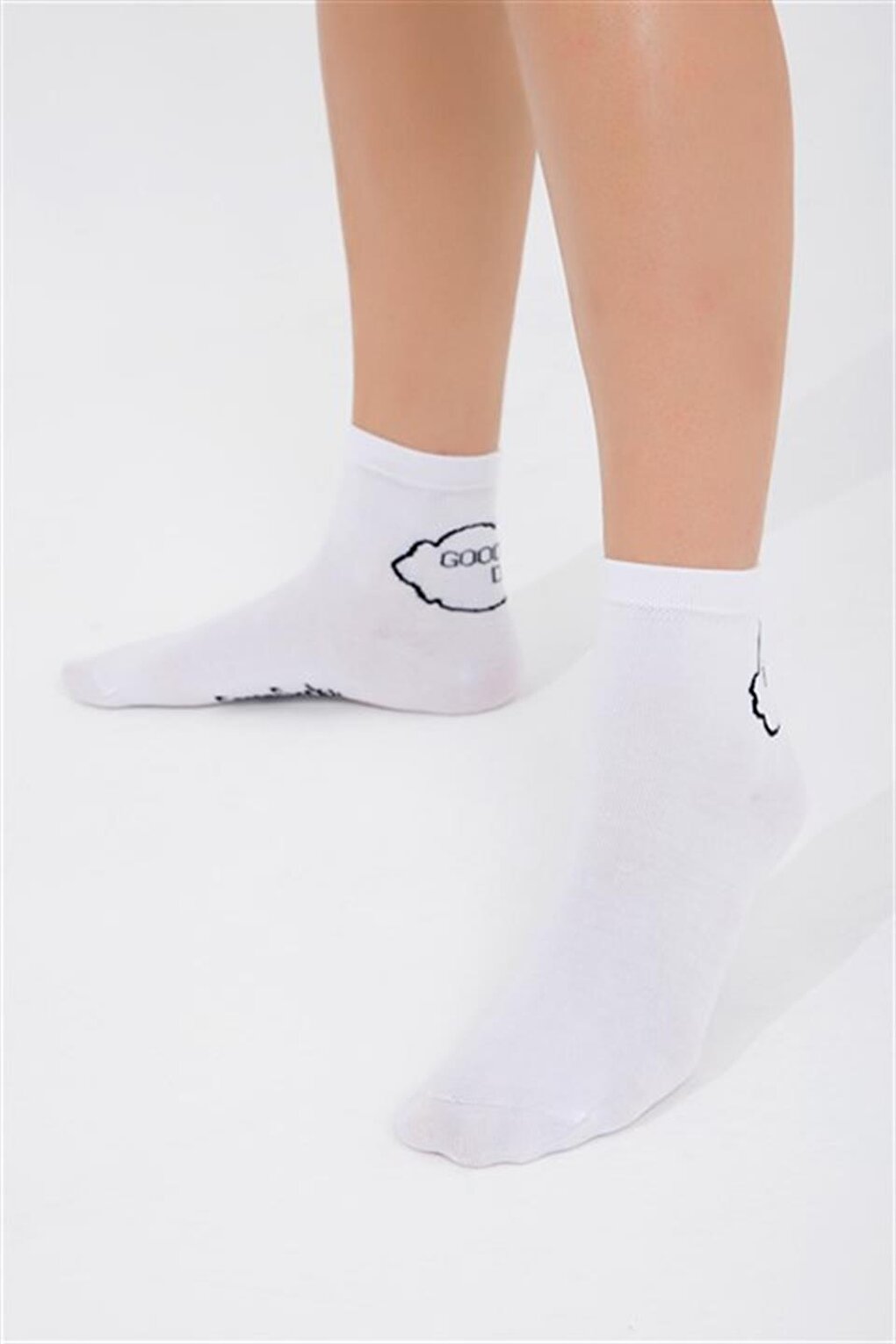 Белые короткие носки Happy Day Cozzy Socks
