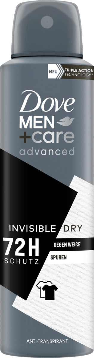 Антитранспирант Деоспрей Advanced Invisible Dry 150мл Dove MEN+CARE цена и фото