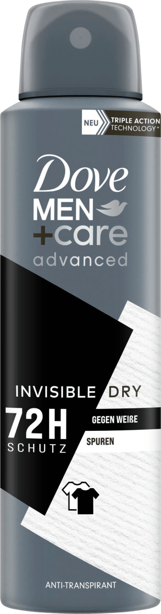 Антитранспирант Деоспрей Advanced Invisible Dry 150мл Dove MEN+CARE dove men care мыло для тела и лица свежесть 75 г 2 6 унции