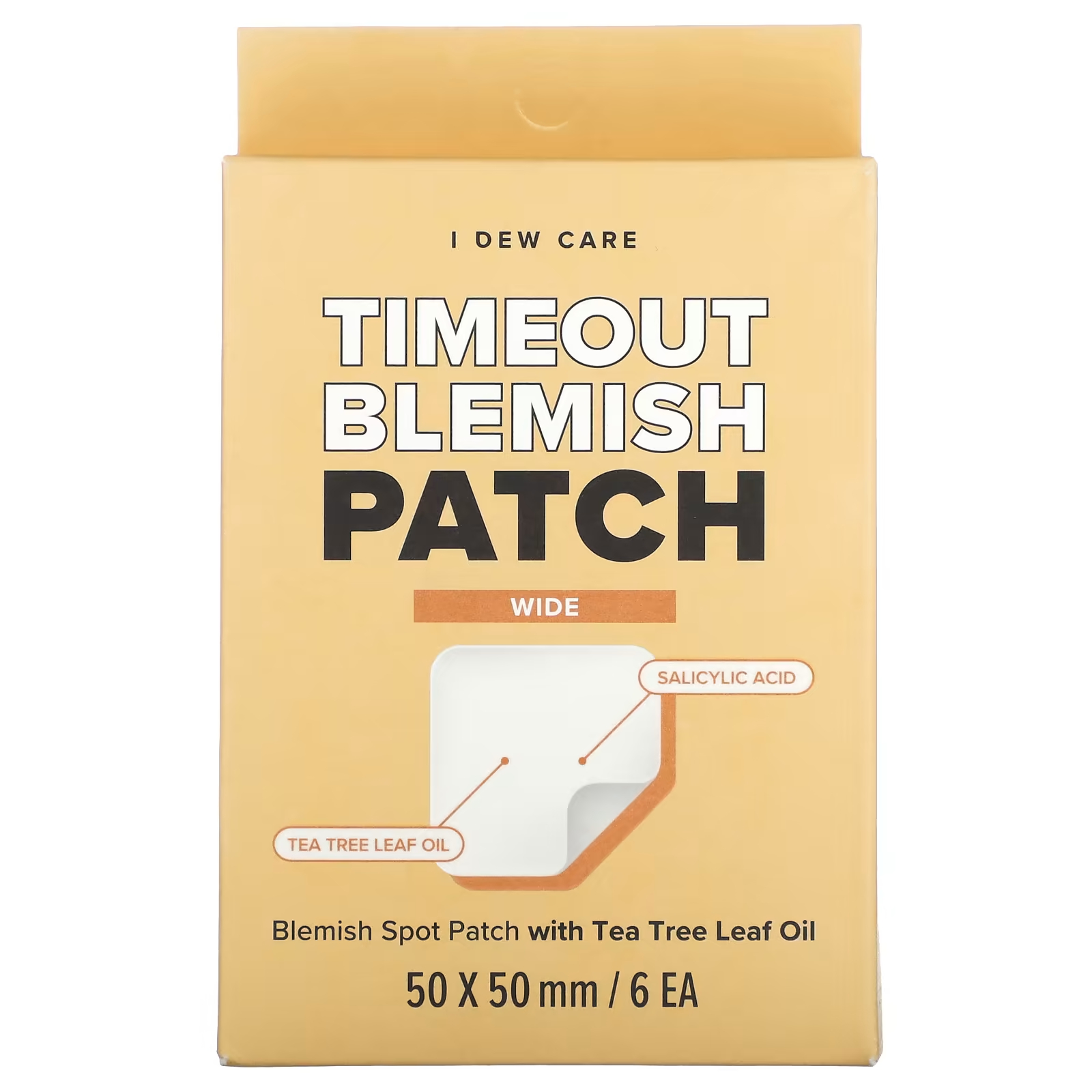 Патчи от пятен I Dew Care Timeout Blemish Patch Wide, 6 патчей патчи от пятен i dew care timeout blemish patch dark spot 32 патча