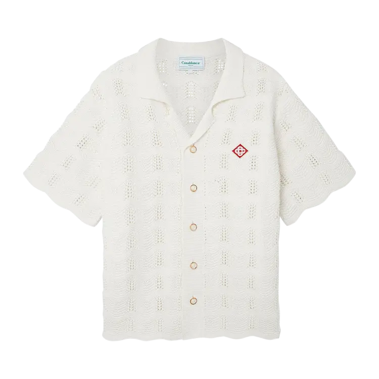 

Рубашка Casablanca Wave Texture 'White', белый