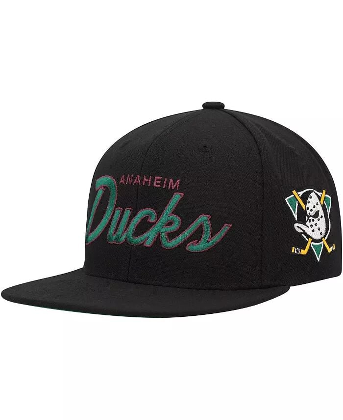 

Мужская черная кепка Anaheim Ducks Core Team Script 2.0 Snapback Mitchell & Ness, черный