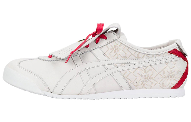 

MEXICO 66 Кроссовки унисекс с низким верхом белого и красного цвета Onitsuka Tiger
