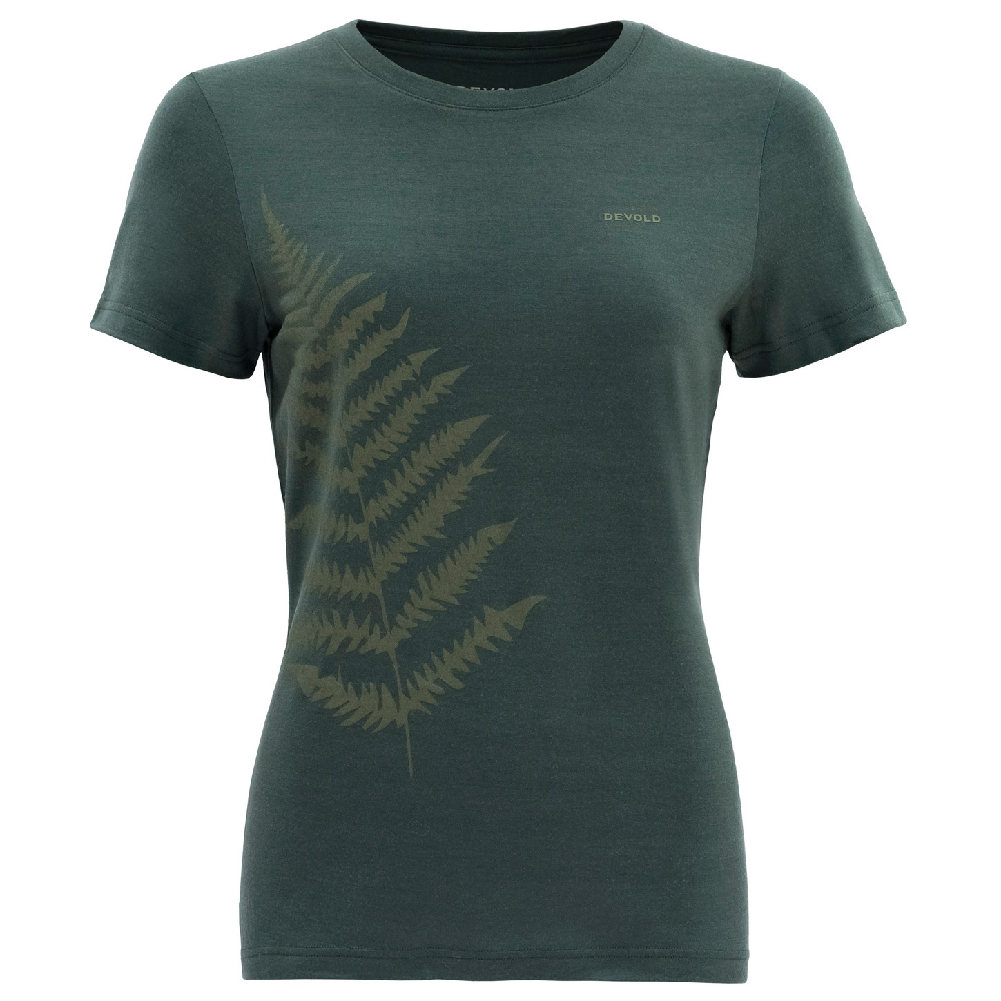 

Рубашка из мериноса Devold Women's Bregne Merino 150 Tee, цвет Woods