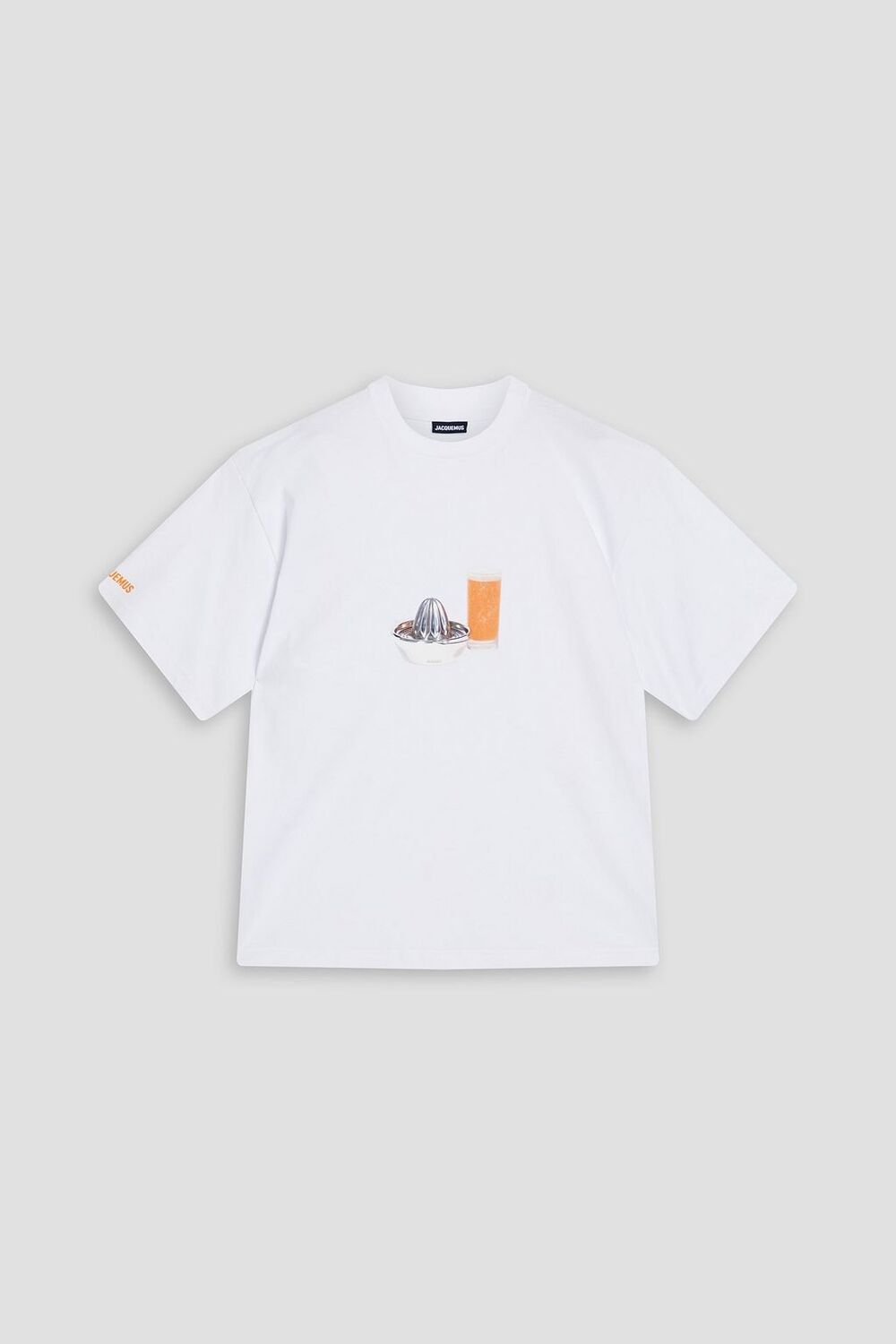 

Футболка из хлопкового джерси с принтом JACQUEMUS, белый