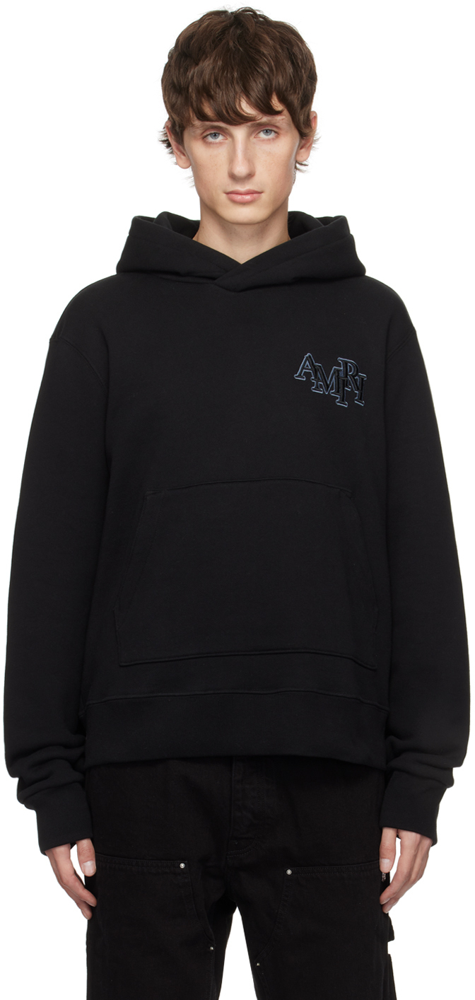 

AMIRI Черный худи в шахматном порядке