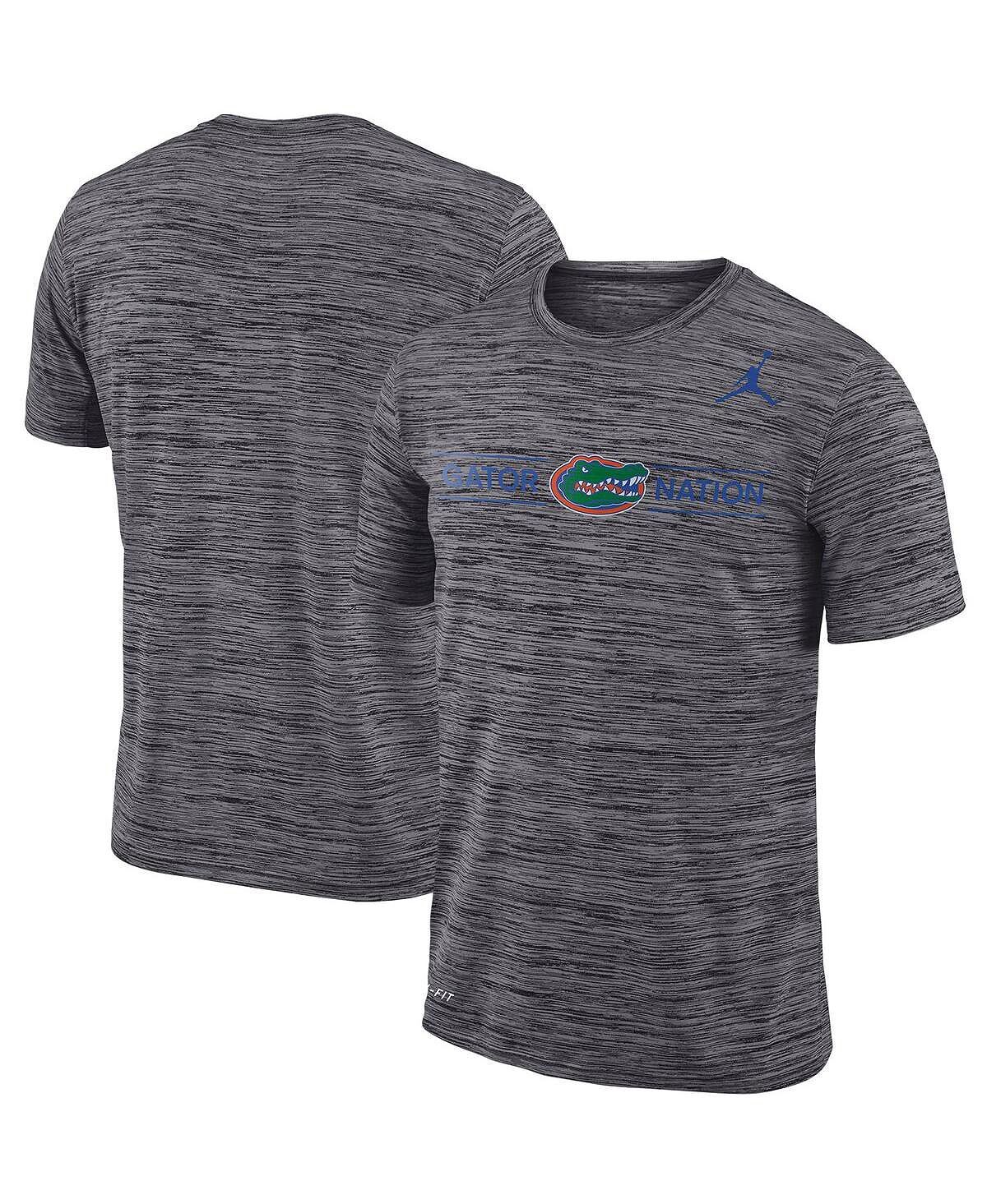 

Мужская фирменная серая футболка florida gators velocity legend logo performance Jordan, серый