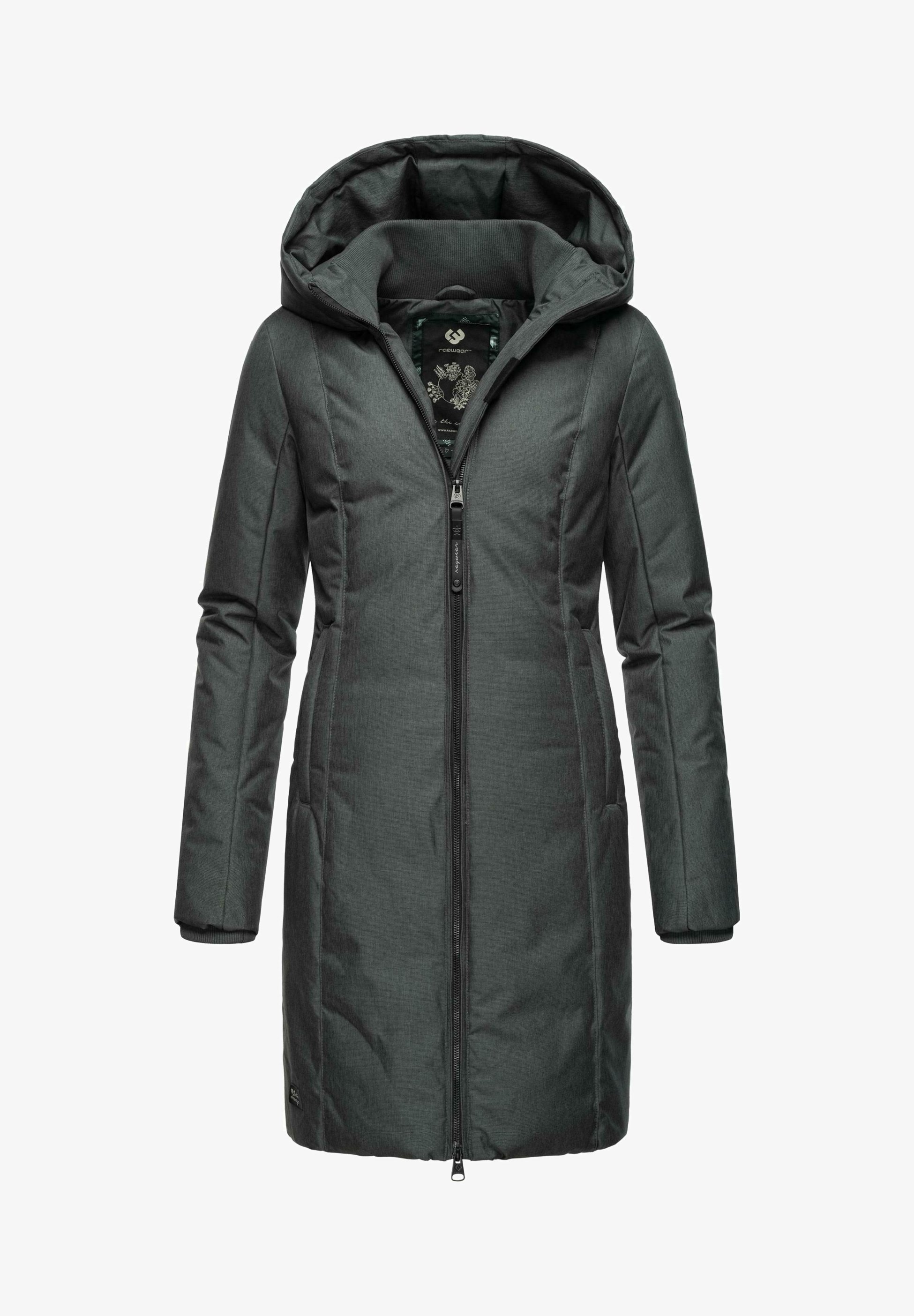 Пальто зимнее Ragwear с двухсторонней молнией, черный пальто зимнее ragwear белый