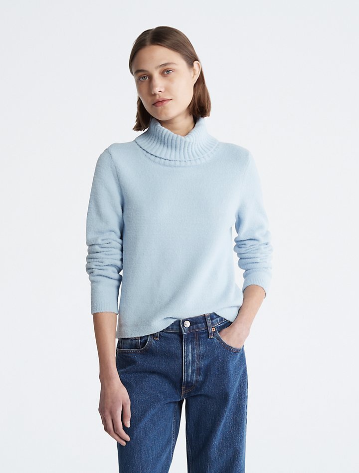 

Плюшевая водолазка Calvin Klein, Синий