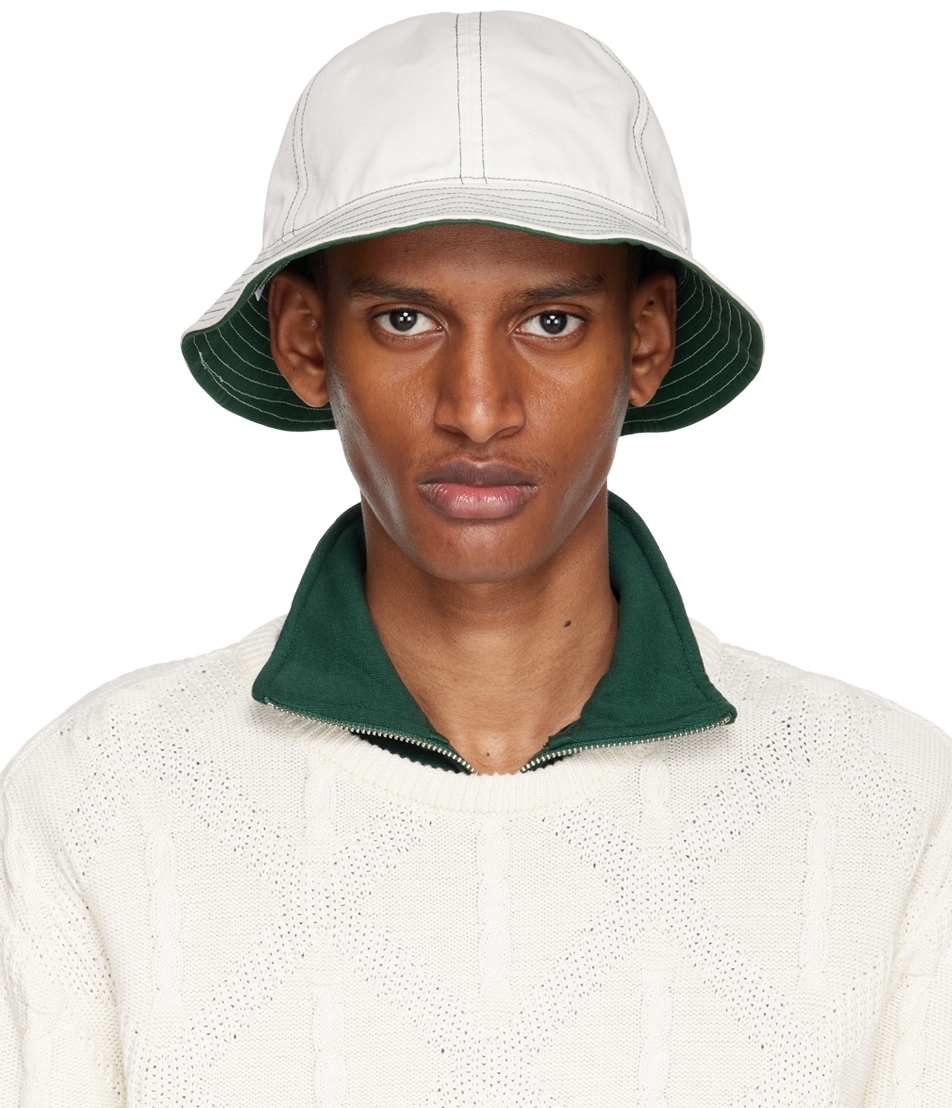 

Двусторонняя панама Horne Off-White & Green Palmes