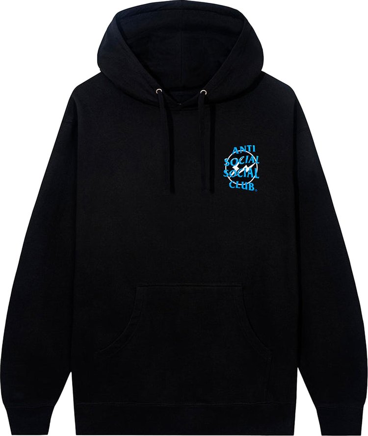 Худи Anti Social Social Club x Fragment Precious Petals Hoodie 'Black/Blue', черный - фото