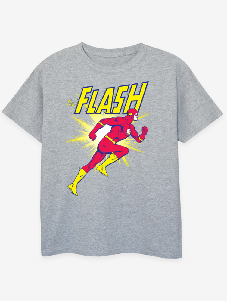 

NW2 Футболка с принтом The Flash Running Kids Heather Grey George., серый