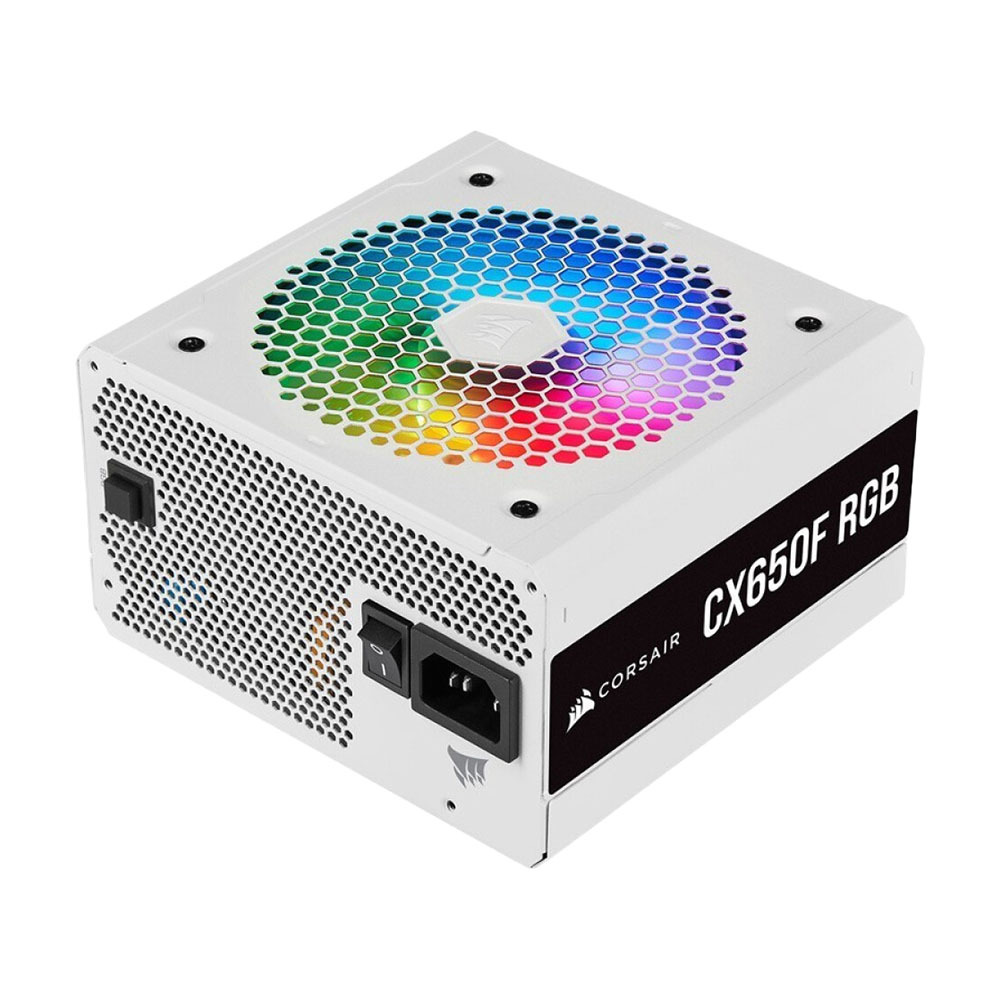 

Блок питания Corsair CX650F RGB, 650 Вт, белый