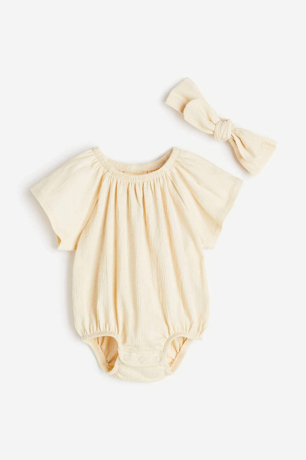 

Комплект для девочек H&M Dressy, 2 предмета, кремовый