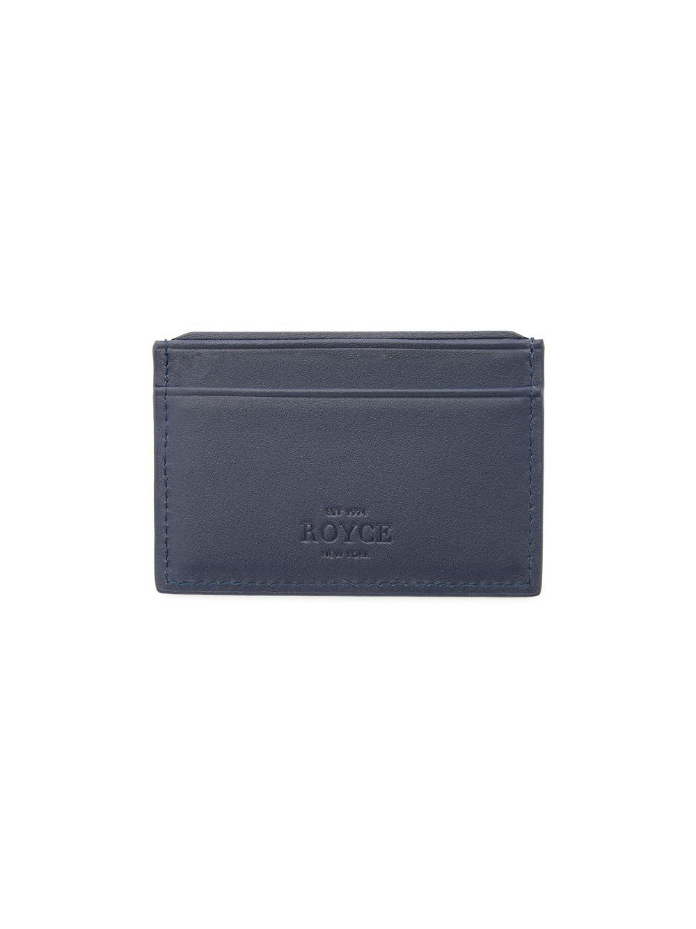 

Кожаный футляр для карт с RFID-блокировкой ROYCE New York, синий