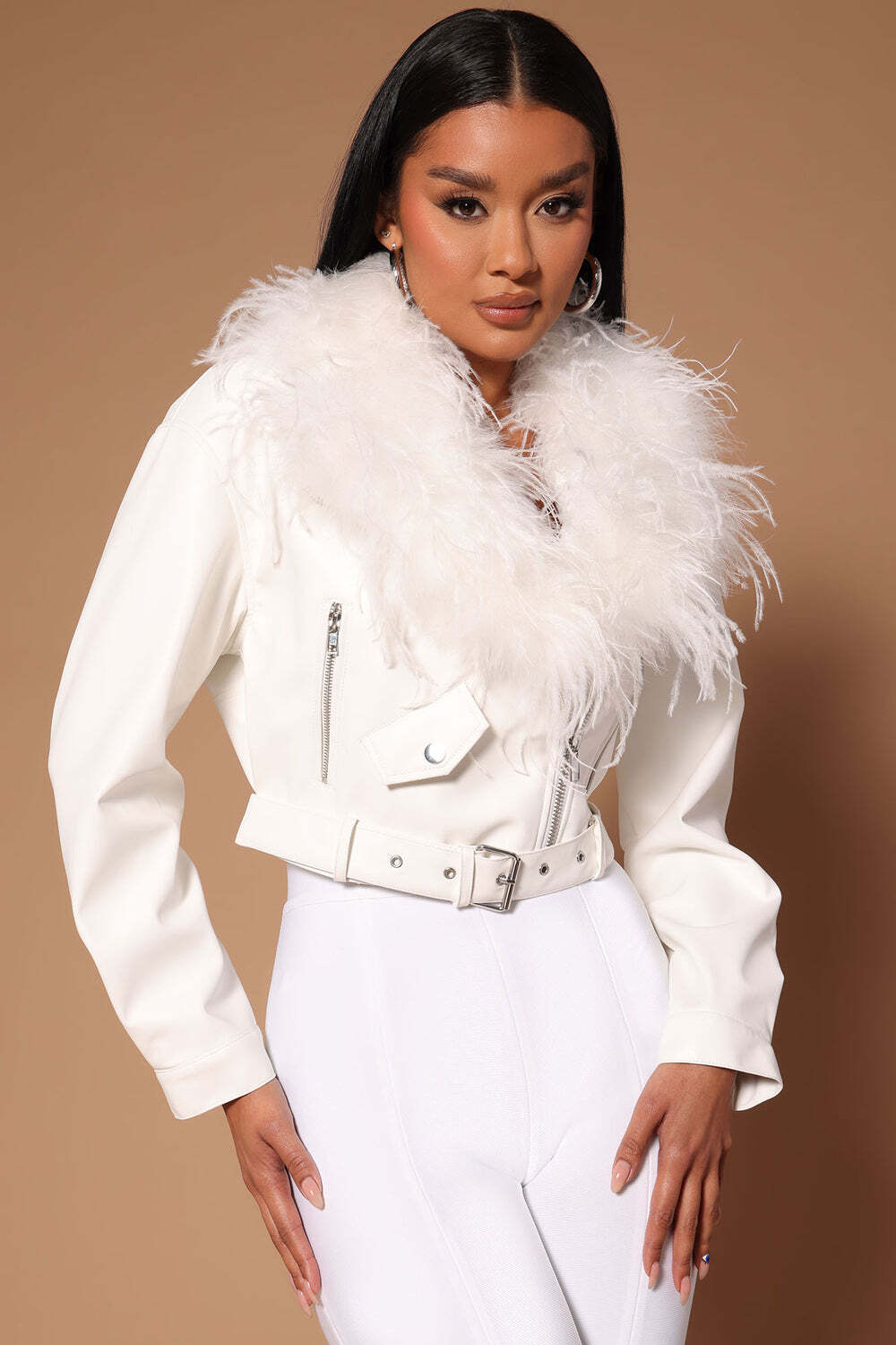 

Куртка Fashion Nova ZDFS07061, белый