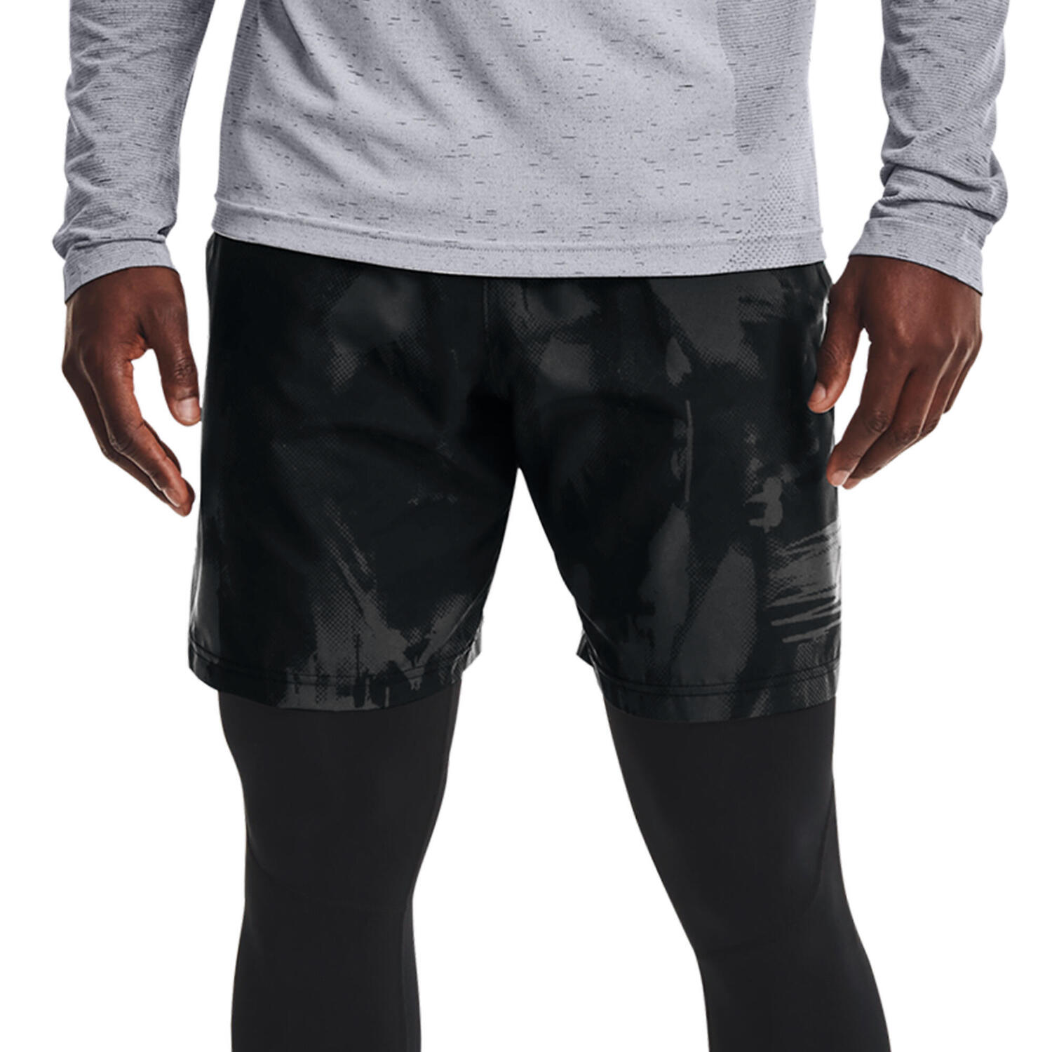 

Брюки Woven Adapt Short UNDER ARMOUR, черный/серый